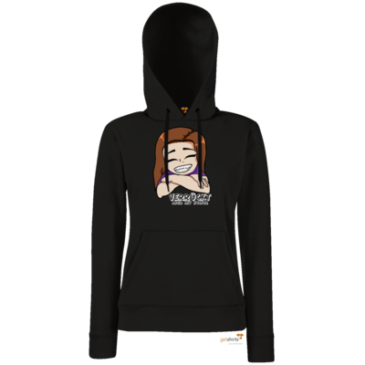 Motiv: Hoodie Damen Classic - Verrückt - bestimme auf Wunsch Details wie Produkt, Grösse, Farbe und Position selbst ! Motiv: Hoodie Damen Classic - Verrückt