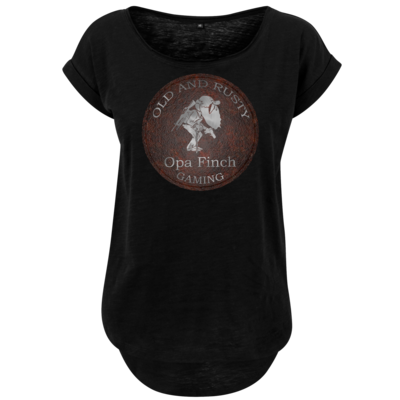 Motiv: Ladies Long Slub Tee - Opa Finch - bestimme auf Wunsch Details wie Produkt, Grösse, Farbe und Position selbst ! Motiv: Ladies Long Slub Tee - Opa Finch