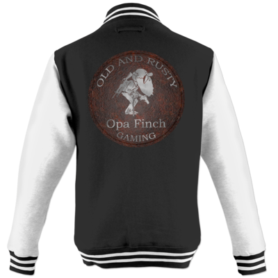 Motiv: College Jacke - Opa Finch - bestimme auf Wunsch Details wie Produkt, Grösse, Farbe und Position selbst ! Motiv: College Jacke - Opa Finch