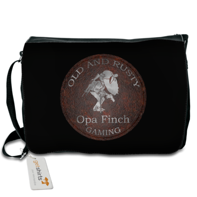 Motiv: Schultertasche - Opa Finch - bestimme auf Wunsch Details wie Produkt, Grösse, Farbe und Position selbst ! Motiv: Schultertasche - Opa Finch