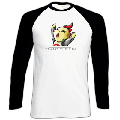 Motiv: Longsleeve Baseball T - Praise Schwarz - bestimme auf Wunsch Details wie Produkt, Grösse, Farbe und Position selbst ! Motiv: Longsleeve Baseball T - Praise Schwarz