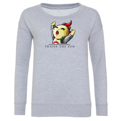 Motiv: Girlie Crew Sweatshirt - Praise Schwarz - bestimme auf Wunsch Details wie Produkt, Grösse, Farbe und Position selbst ! Motiv: Girlie Crew Sweatshirt - Praise Schwarz