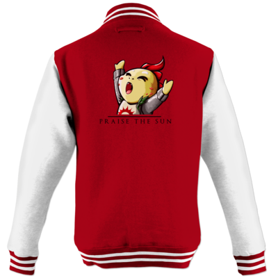 Motiv: College Jacke - Praise Schwarz - bestimme auf Wunsch Details wie Produkt, Grösse, Farbe und Position selbst ! Motiv: College Jacke - Praise Schwarz