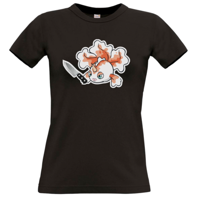 Motiv: T-Shirt Damen Premium FAIR WEAR - Gangstini - bestimme auf Wunsch Details wie Produkt, Grösse, Farbe und Position selbst ! Motiv: T-Shirt Damen Premium FAIR WEAR - Gangstini