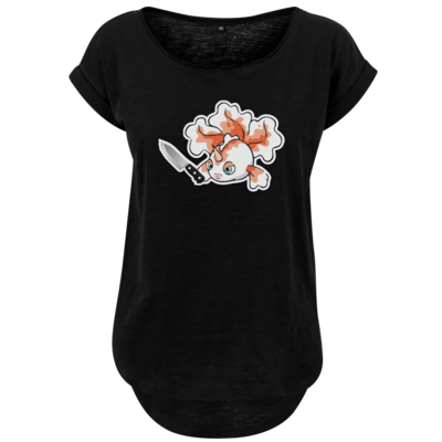 Motiv: Ladies Long Slub Tee - Gangstini - bestimme auf Wunsch Details wie Produkt, Grösse, Farbe und Position selbst ! Motiv: Ladies Long Slub Tee - Gangstini