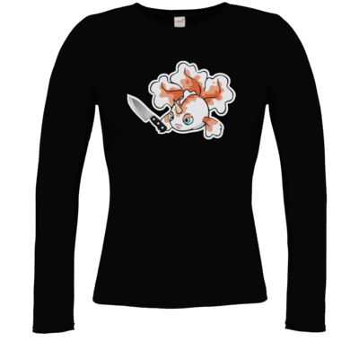 Motiv: Longsleeve Damen Organic - Gangstini - bestimme auf Wunsch Details wie Produkt, Grösse, Farbe und Position selbst ! Motiv: Longsleeve Damen Organic - Gangstini