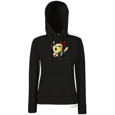 Motiv: Hoodie Damen Classic - Praise Gold - bestimme auf Wunsch Details wie Produkt, Grösse, Farbe und Position selbst ! Motiv: Hoodie Damen Classic - Praise Gold