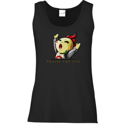 Motiv: Tank Top Damen Classic - Praise Gold - bestimme auf Wunsch Details wie Produkt, Grösse, Farbe und Position selbst ! Motiv: Tank Top Damen Classic - Praise Gold