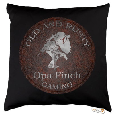 Motiv: Kissen Baumwolle - Opa Finch - bestimme auf Wunsch Details wie Produkt, Grösse, Farbe und Position selbst ! Motiv: Kissen Baumwolle - Opa Finch