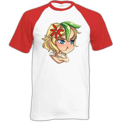 Motiv: Baseball-T FAIR WEAR - Momo - bestimme auf Wunsch Details wie Produkt, Grösse, Farbe und Position selbst ! Motiv: Baseball-T FAIR WEAR - Momo