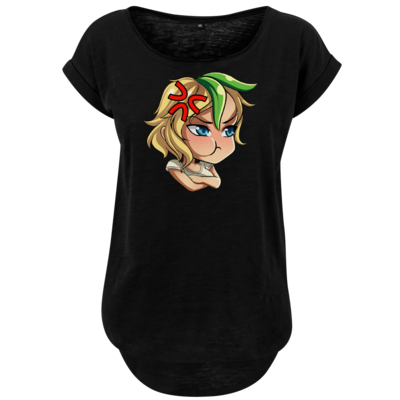 Motiv: Ladies Long Slub Tee - Momo - bestimme auf Wunsch Details wie Produkt, Grösse, Farbe und Position selbst ! Motiv: Ladies Long Slub Tee - Momo