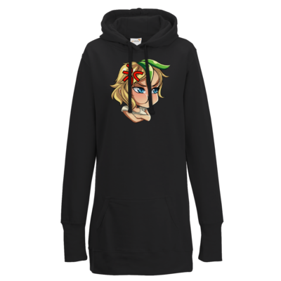 Motiv: Lady Longline Hoodie - Momo - bestimme auf Wunsch Details wie Produkt, Grösse, Farbe und Position selbst ! Motiv: Lady Longline Hoodie - Momo