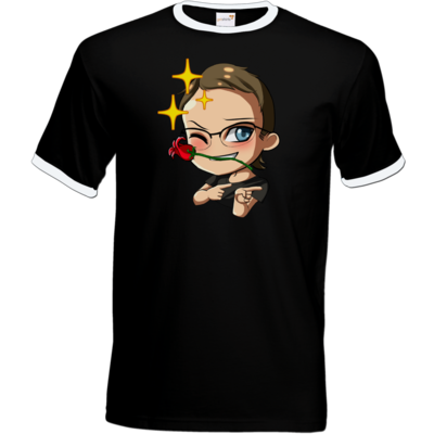Motiv: T-Shirt Ringer - Kermit - bestimme auf Wunsch Details wie Produkt, Grösse, Farbe und Position selbst ! Motiv: T-Shirt Ringer - Kermit
