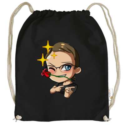 Motiv: Cotton Gymsac - Kermit - bestimme auf Wunsch Details wie Produkt, Grösse, Farbe und Position selbst ! Motiv: Cotton Gymsac - Kermit