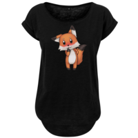 Motiv: Ladies Long Slub Tee - Syrenia - Fox 3 - bestimme auf Wunsch Details wie Produkt, Grösse, Farbe und Position selbst ! Motiv: Ladies Long Slub Tee - Syrenia - Fox 3