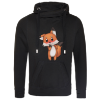 Motiv: Cross Neck Hoodie - Syrenia - Fox 3 - bestimme auf Wunsch Details wie Produkt, Grösse, Farbe und Position selbst ! Motiv: Cross Neck Hoodie - Syrenia - Fox 3