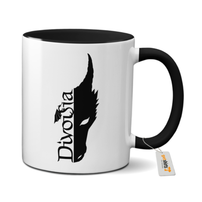 Motiv: Tasse farbig - Drachenkopf