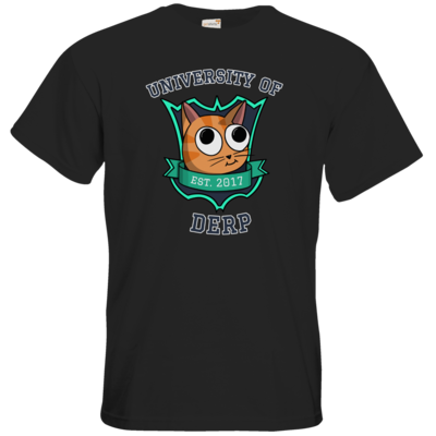 Motiv: T-Shirt Premium FAIR WEAR - University of Derp - bestimme auf Wunsch Details wie Produkt, Grösse, Farbe und Position selbst ! Motiv: T-Shirt Premium FAIR WEAR - University of Derp