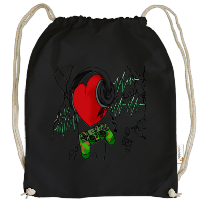 Motiv: Cotton Gymsac - KonsoleBeat - bestimme auf Wunsch Details wie Produkt, Grösse, Farbe und Position selbst ! Motiv: Cotton Gymsac - KonsoleBeat