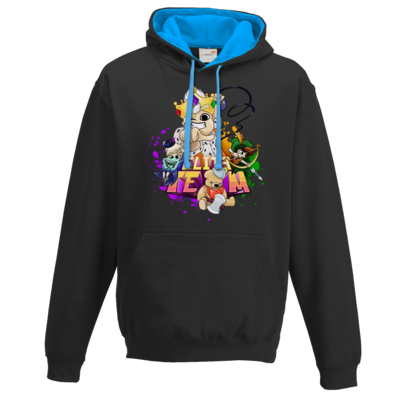 Motiv: Two-Tone Hoodie - ELITETEAM - bestimme auf Wunsch Details wie Produkt, Grösse, Farbe und Position selbst ! Motiv: Two-Tone Hoodie - ELITETEAM