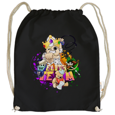 Motiv: Cotton Gymsac - ELITETEAM - bestimme auf Wunsch Details wie Produkt, Grösse, Farbe und Position selbst ! Motiv: Cotton Gymsac - ELITETEAM