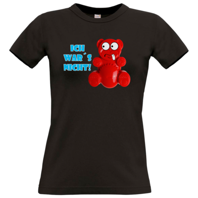 Motiv: T-Shirt Damen Premium FAIR WEAR - Lucky Bär - Ich war´s nicht! T-Shirt - bestimme auf Wunsch Details wie Produkt, Grösse, Farbe und Position selbst ! Motiv: T-Shirt Damen Premium FAIR WEAR - Lucky Bär - Ich war´s nicht! T-Shirt