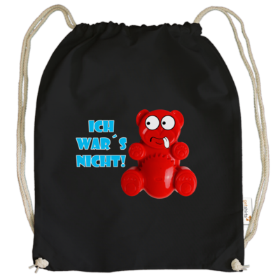 Motiv: Cotton Gymsac - Lucky Bär - Ich war´s nicht! T-Shirt - bestimme auf Wunsch Details wie Produkt, Grösse, Farbe und Position selbst ! Motiv: Cotton Gymsac - Lucky Bär - Ich war´s nicht! T-Shirt
