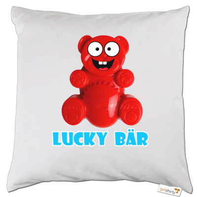 Motiv: Kissen - Lucky Bär - bestimme auf Wunsch Details wie Produkt, Grösse, Farbe und Position selbst ! Motiv: Kissen - Lucky Bär