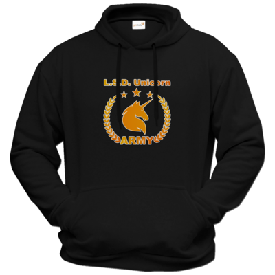 Motiv: Hoodie Premium FAIR WEAR - L.S.D. Unicorn Army - bestimme auf Wunsch Details wie Produkt, Grösse, Farbe und Position selbst ! Motiv: Hoodie Premium FAIR WEAR - L.S.D. Unicorn Army