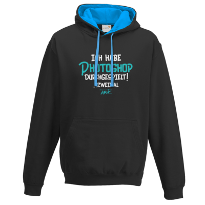 Motiv: Two-Tone Hoodie - Ich habe Photoshop durchgespielt - bestimme auf Wunsch Details wie Produkt, Grösse, Farbe und Position selbst ! Motiv: Two-Tone Hoodie - Ich habe Photoshop durchgespielt