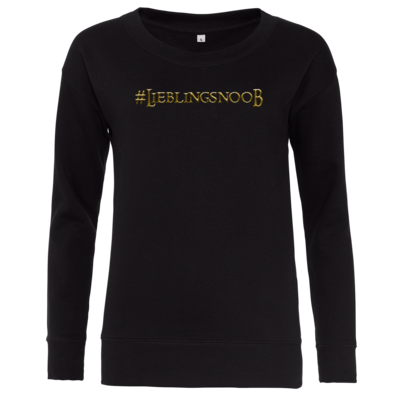 Motiv: Girlie Crew Sweatshirt - Lieblingsnoob - bestimme auf Wunsch Details wie Produkt, Grösse, Farbe und Position selbst ! Motiv: Girlie Crew Sweatshirt - Lieblingsnoob