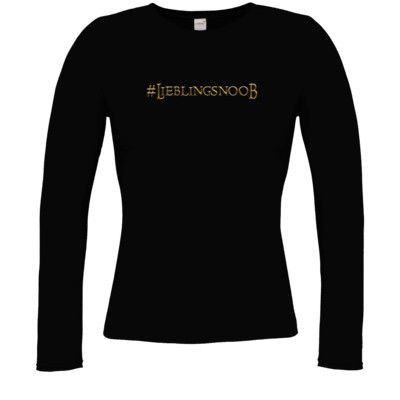 Motiv: Longsleeve Damen Organic - Lieblingsnoob - bestimme auf Wunsch Details wie Produkt, Grösse, Farbe und Position selbst ! Motiv: Longsleeve Damen Organic - Lieblingsnoob