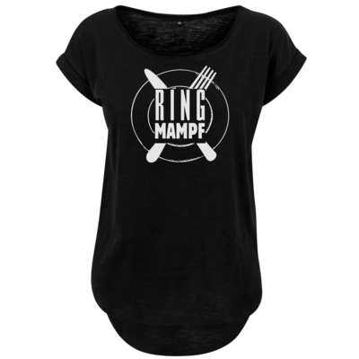 Motiv: Ladies Long Slub Tee - Ringmampf - bestimme auf Wunsch Details wie Produkt, Grösse, Farbe und Position selbst ! Motiv: Ladies Long Slub Tee - Ringmampf