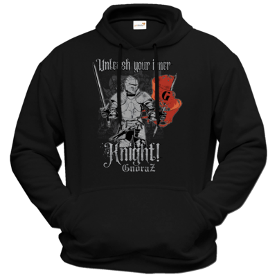 Motiv: Hoodie Premium FAIR WEAR - Unleash your inner Knight! - bestimme auf Wunsch Details wie Produkt, Grösse, Farbe und Position selbst ! Motiv: Hoodie Premium FAIR WEAR - Unleash your inner Knight!