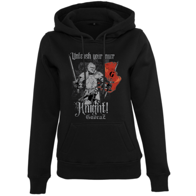 Motiv: Womens Heavy Hoody - Unleash your inner Knight! - bestimme auf Wunsch Details wie Produkt, Grösse, Farbe und Position selbst ! Motiv: Womens Heavy Hoody - Unleash your inner Knight!