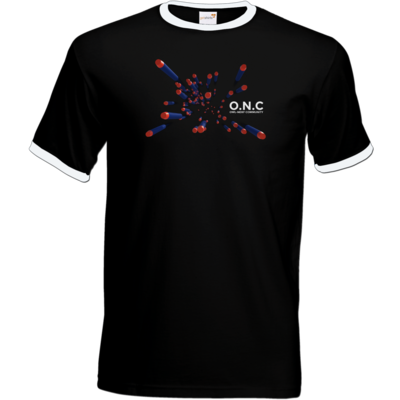 Motiv: T-Shirt Ringer - O.N.C flying Darts - bestimme auf Wunsch Details wie Produkt, Grösse, Farbe und Position selbst ! Motiv: T-Shirt Ringer - O.N.C flying Darts