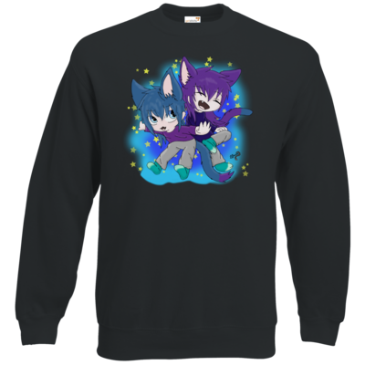 Motiv: Sweatshirt Classic - Katzenbrüder - bestimme auf Wunsch Details wie Produkt, Grösse, Farbe und Position selbst ! Motiv: Sweatshirt Classic - Katzenbrüder
