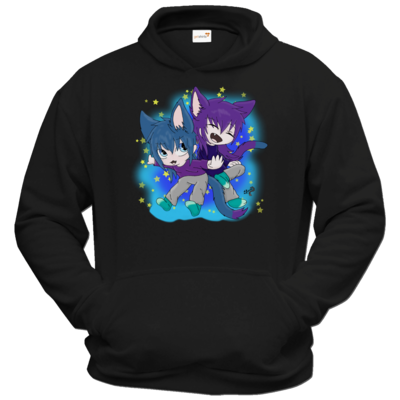 Motiv: Hoodie Classic - Katzenbrüder - bestimme auf Wunsch Details wie Produkt, Grösse, Farbe und Position selbst ! Motiv: Hoodie Classic - Katzenbrüder