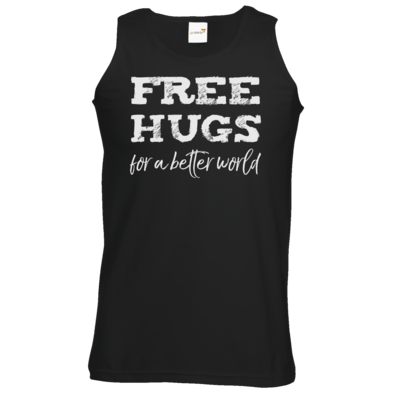 Motiv: Athletic Vest - Free Hugs #01 - bestimme auf Wunsch Details wie Produkt, Grösse, Farbe und Position selbst ! Motiv: Athletic Vest - Free Hugs #01