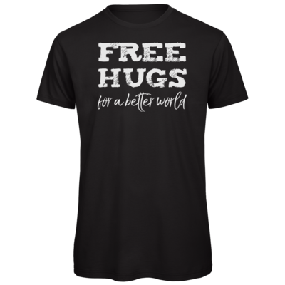 Motiv: Organic T-Shirt - Free Hugs #01 - bestimme auf Wunsch Details wie Produkt, Grösse, Farbe und Position selbst ! Motiv: Organic T-Shirt - Free Hugs #01
