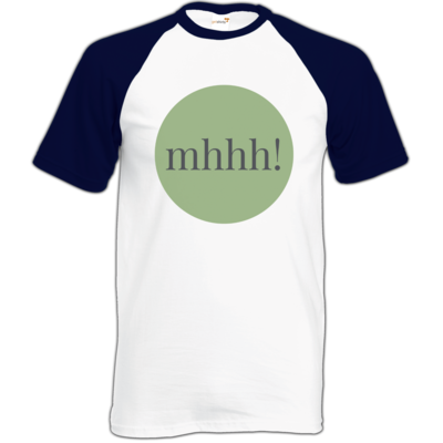 Motiv: Baseball-T FAIR WEAR - Ofen Offen mhhh! - bestimme auf Wunsch Details wie Produkt, Grösse, Farbe und Position selbst ! Motiv: Baseball-T FAIR WEAR - Ofen Offen mhhh!
