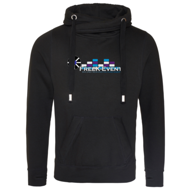 Motiv: Cross Neck Hoodie - FreeK-Events-Logo - bestimme auf Wunsch Details wie Produkt, Grösse, Farbe und Position selbst ! Motiv: Cross Neck Hoodie - FreeK-Events-Logo