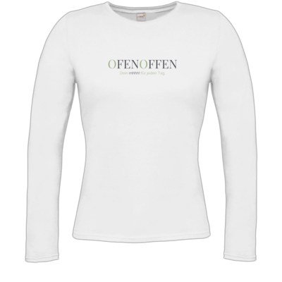 Motiv: Longsleeve Damen Organic - Ofen Offen Dein mhhh! für jeden Tag. - bestimme auf Wunsch Details wie Produkt, Grösse, Farbe und Position selbst ! Motiv: Longsleeve Damen Organic - Ofen Offen Dein mhhh! für jeden Tag.