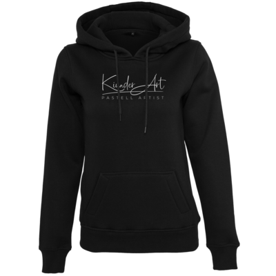 Motiv: Womens Heavy Hoody - Kinader Art Weiß - bestimme auf Wunsch Details wie Produkt, Grösse, Farbe und Position selbst ! Motiv: Womens Heavy Hoody - Kinader Art Weiß