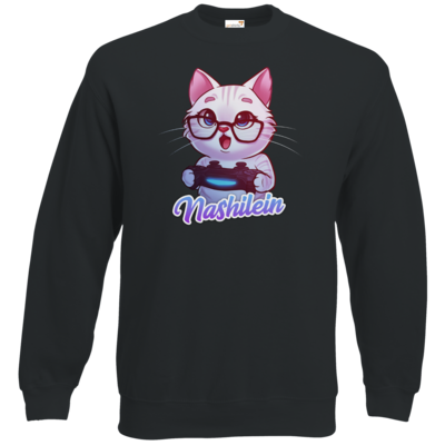Motiv: Sweatshirt Classic - Nashi Logo + Schriftzug - bestimme auf Wunsch Details wie Produkt, Grösse, Farbe und Position selbst ! Motiv: Sweatshirt Classic - Nashi Logo + Schriftzug