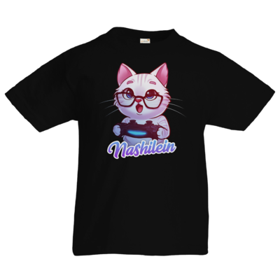 Motiv: Kids T-Shirt Premium FAIR WEAR - Nashi Logo + Schriftzug - bestimme auf Wunsch Details wie Produkt, Grösse, Farbe und Position selbst ! Motiv: Kids T-Shirt Premium FAIR WEAR - Nashi Logo + Schriftzug