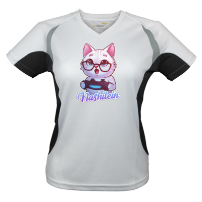 Motiv: Laufshirt Lady Running T - Nashi Logo + Schriftzug - bestimme auf Wunsch Details wie Produkt, Grösse, Farbe und Position selbst ! Motiv: Laufshirt Lady Running T - Nashi Logo + Schriftzug
