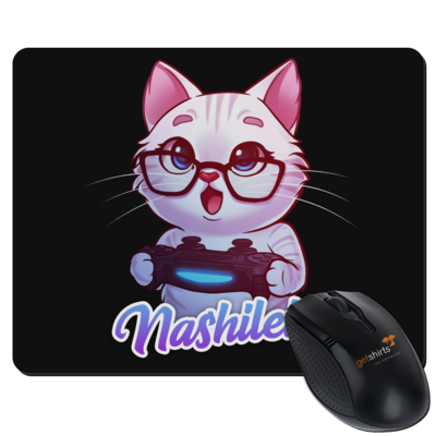 Motiv: Mousepad Textil - Nashi Logo + Schriftzug - bestimme auf Wunsch Details wie Produkt, Grösse, Farbe und Position selbst ! Motiv: Mousepad Textil - Nashi Logo + Schriftzug