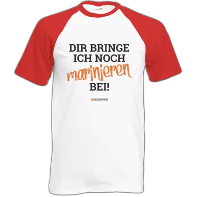 Motiv: Baseball-T FAIR WEAR - Marinieren bei bringen! - bestimme auf Wunsch Details wie Produkt, Grösse, Farbe und Position selbst ! Motiv: Baseball-T FAIR WEAR - Marinieren bei bringen!