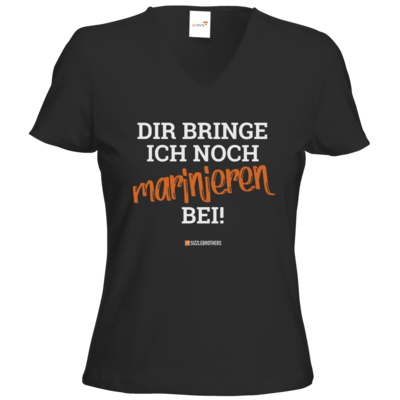 Motiv: T-Shirts Damen V-Neck FAIR WEAR - Marinieren bei bringen! - bestimme auf Wunsch Details wie Produkt, Grösse, Farbe und Position selbst ! Motiv: T-Shirts Damen V-Neck FAIR WEAR - Marinieren bei bringen!